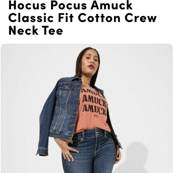 Torrid Disney Hocus Pocus Amuck Classic Fit Cotton Crew Neck Tee - Picture 6 of 8